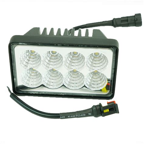 john deere 240 skid steer lights|Skid Steer Headlight w/Clip (Fits Case Skid Steer: 410, 420, .